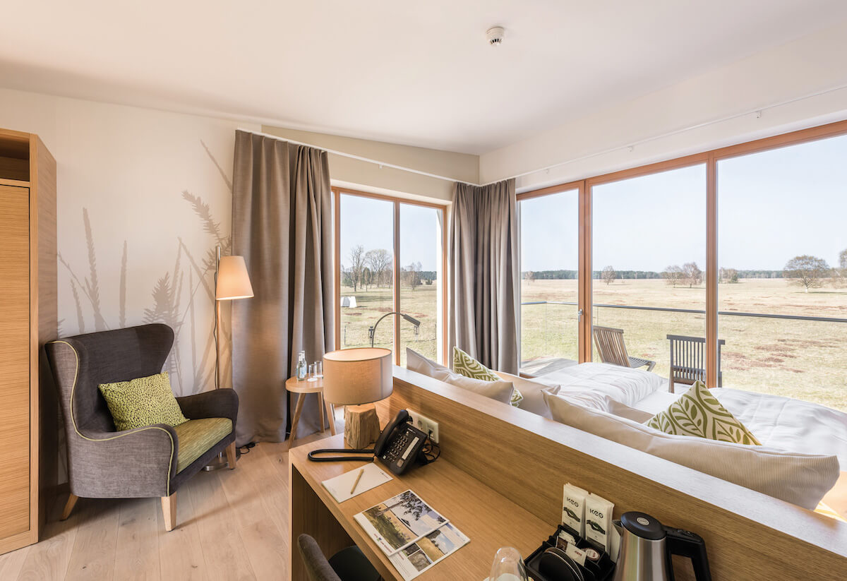 Our multi-view rooms all have a unique view of the countryside.