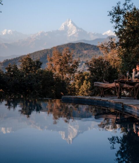 Tiger Mountain Pokhara Lodge in Nepal, Asien