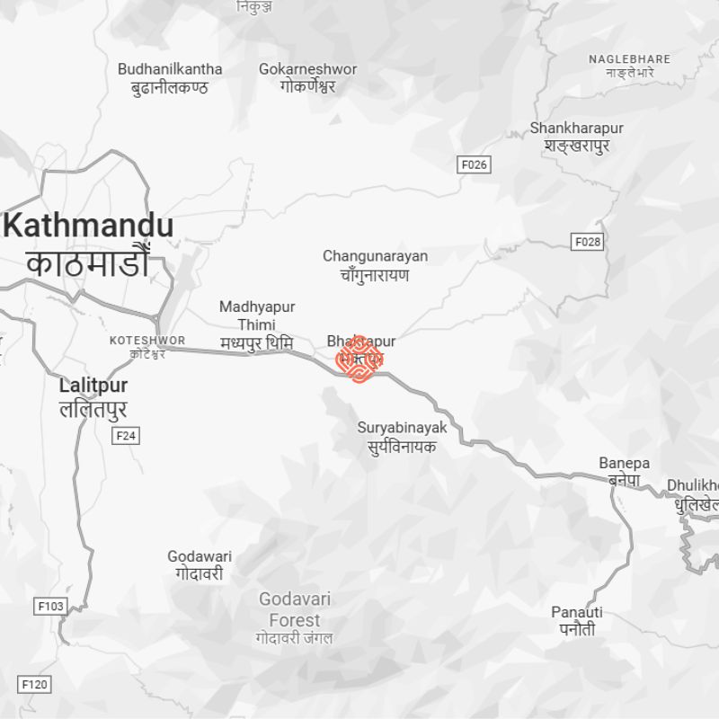 Die Karte von Nanee, Nepal Singular Places – Nanee, Nepal