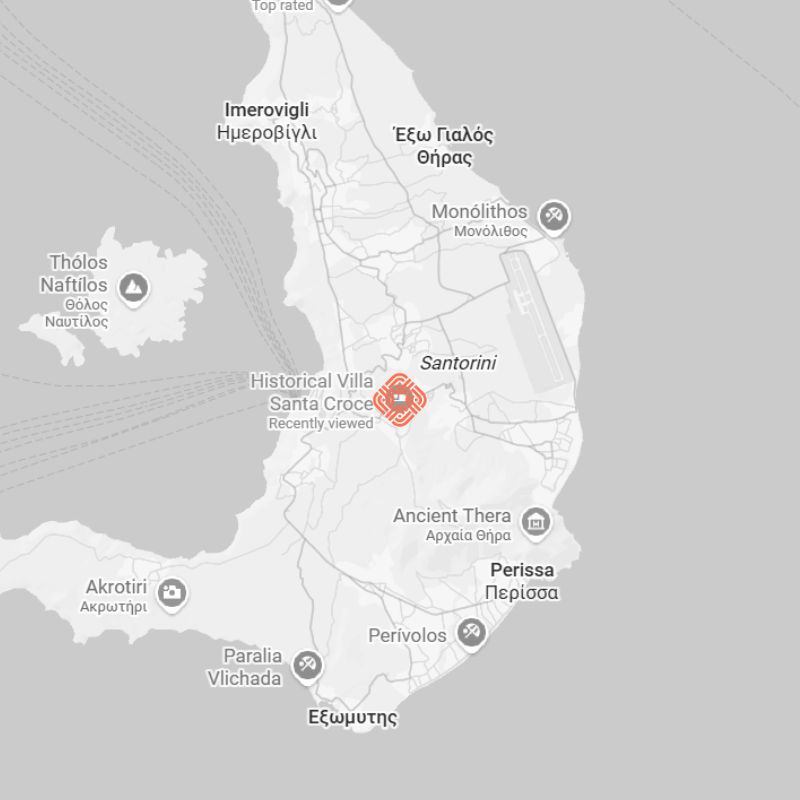 Historical Villa Santa Croce Greece Map Singular Places - Historical Villa Santa Croce, Greece